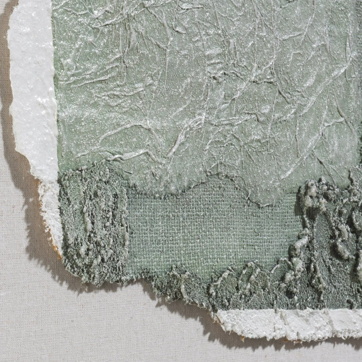 New COCO maison Abstract Parchment B Wanddecoratie Olijf