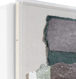 New COCO maison Abstract Parchment B Wanddecoratie Olijf