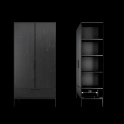 Hot WOOOD Adam Opbergkast Black