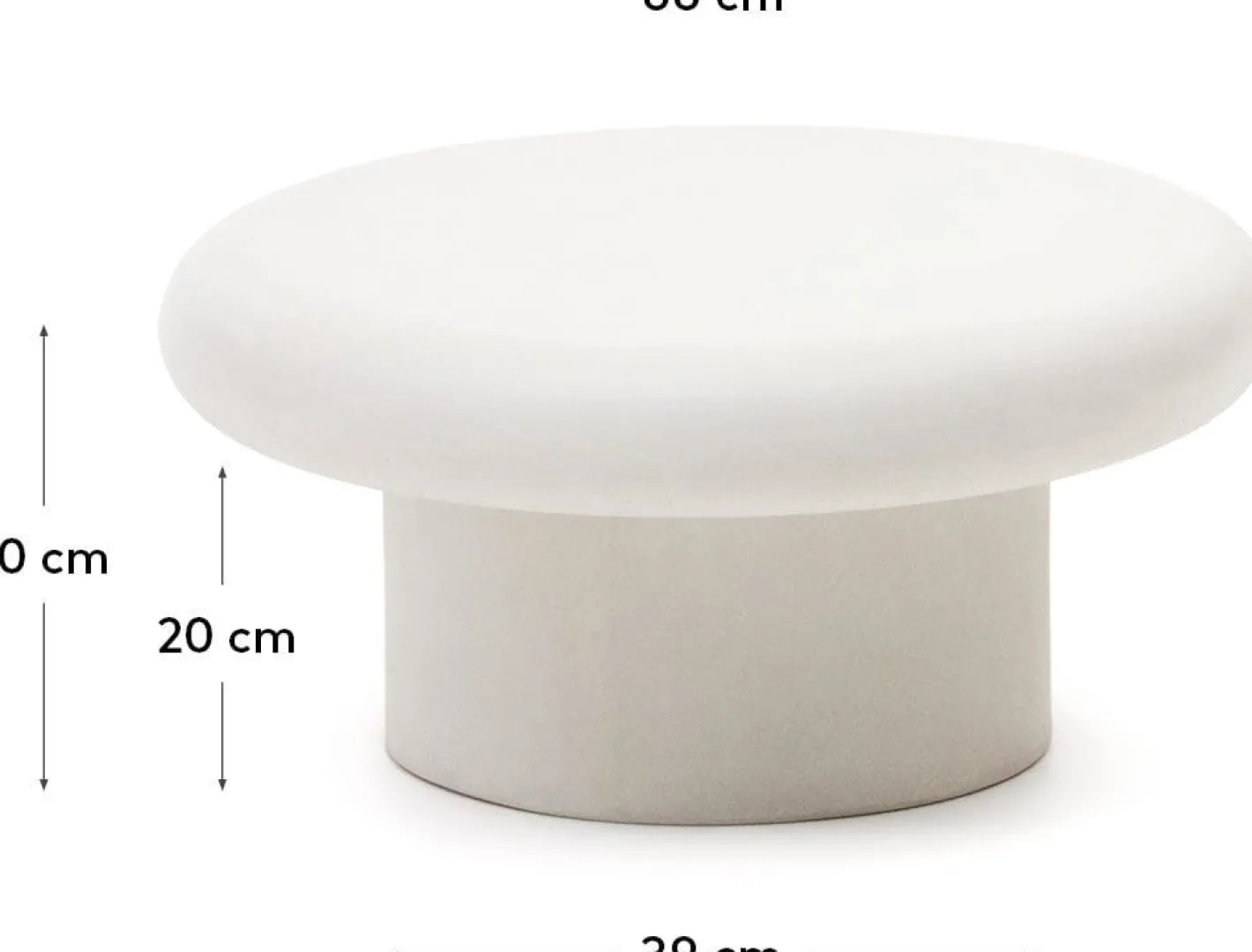 Clearance Kave Home Addaia Salontafel Wit