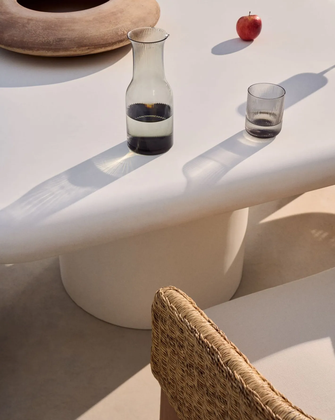 Online Kave Home Addaia Vierkante Eettafel Wit