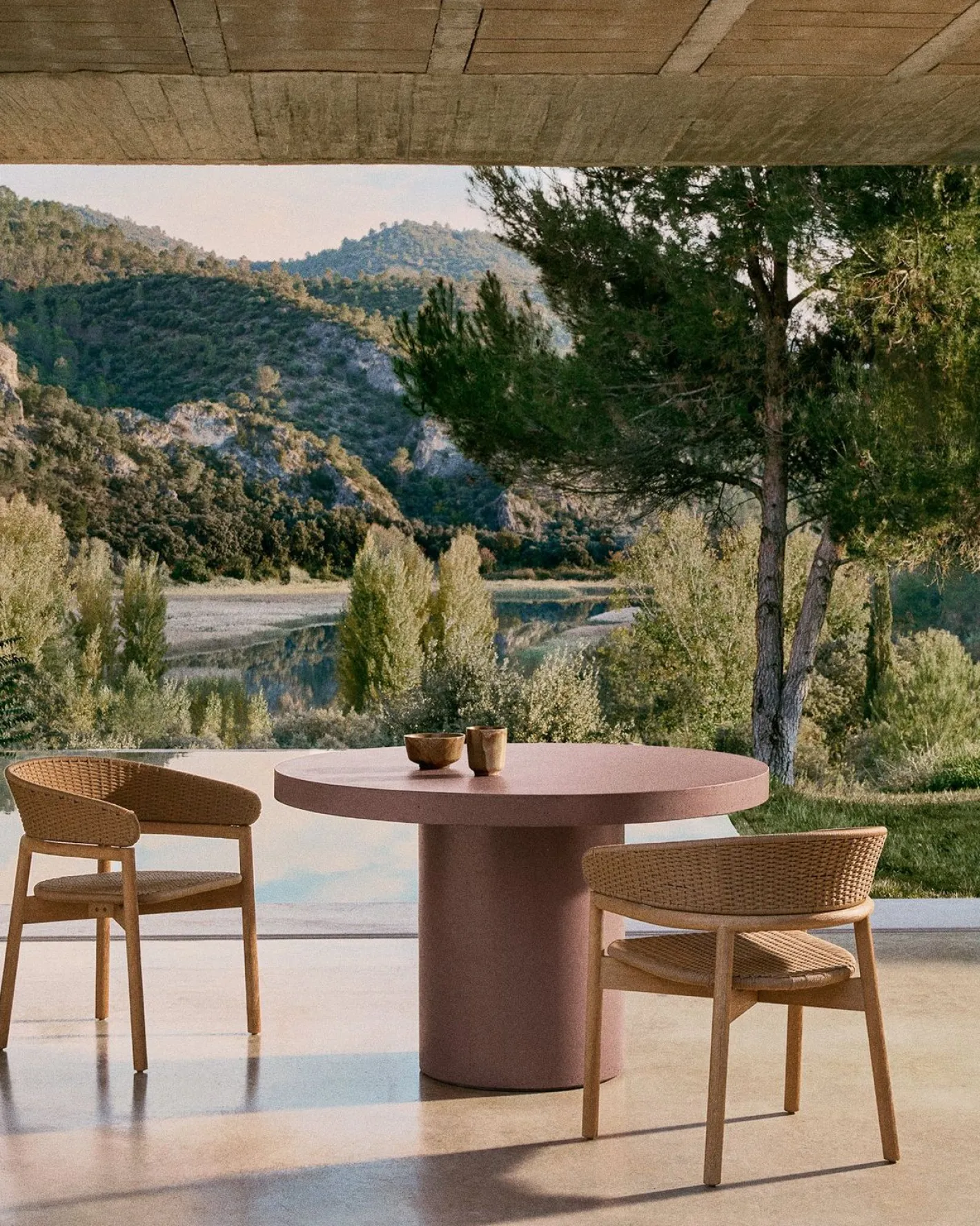 Outlet Kave Home Aiguablava Tuintafel Terracotta