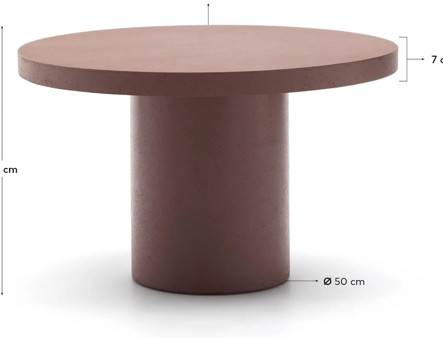 Outlet Kave Home Aiguablava Tuintafel Terracotta