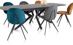 Clearance XOOON Aiko Karese Eetkamerstoel Teal
