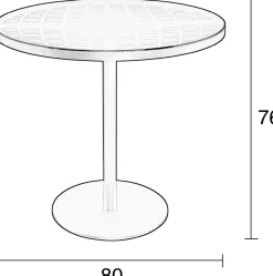 Zuiver Albert Garden Bijzettafel Black