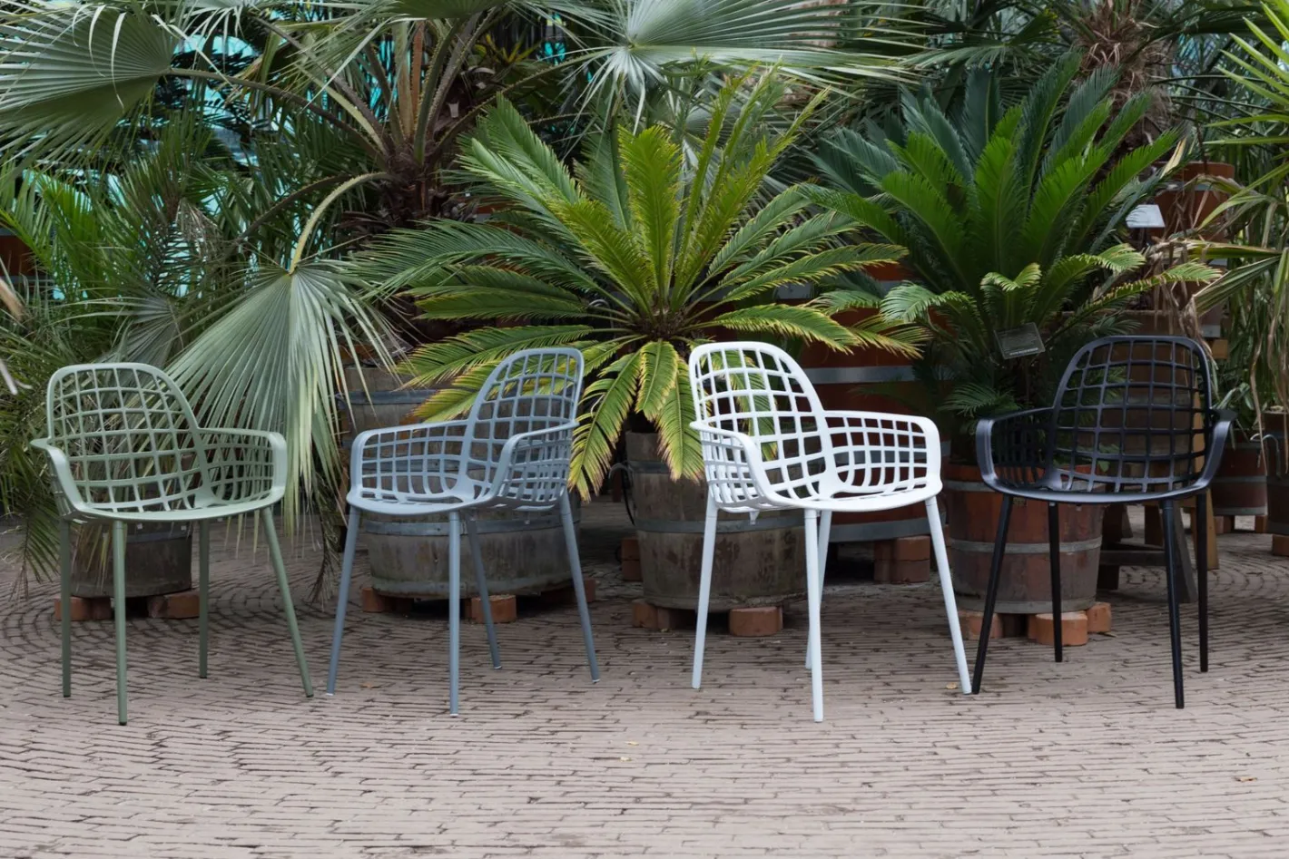 Zuiver Albert Kuip Garden (set van 2) Eetkamerstoel White