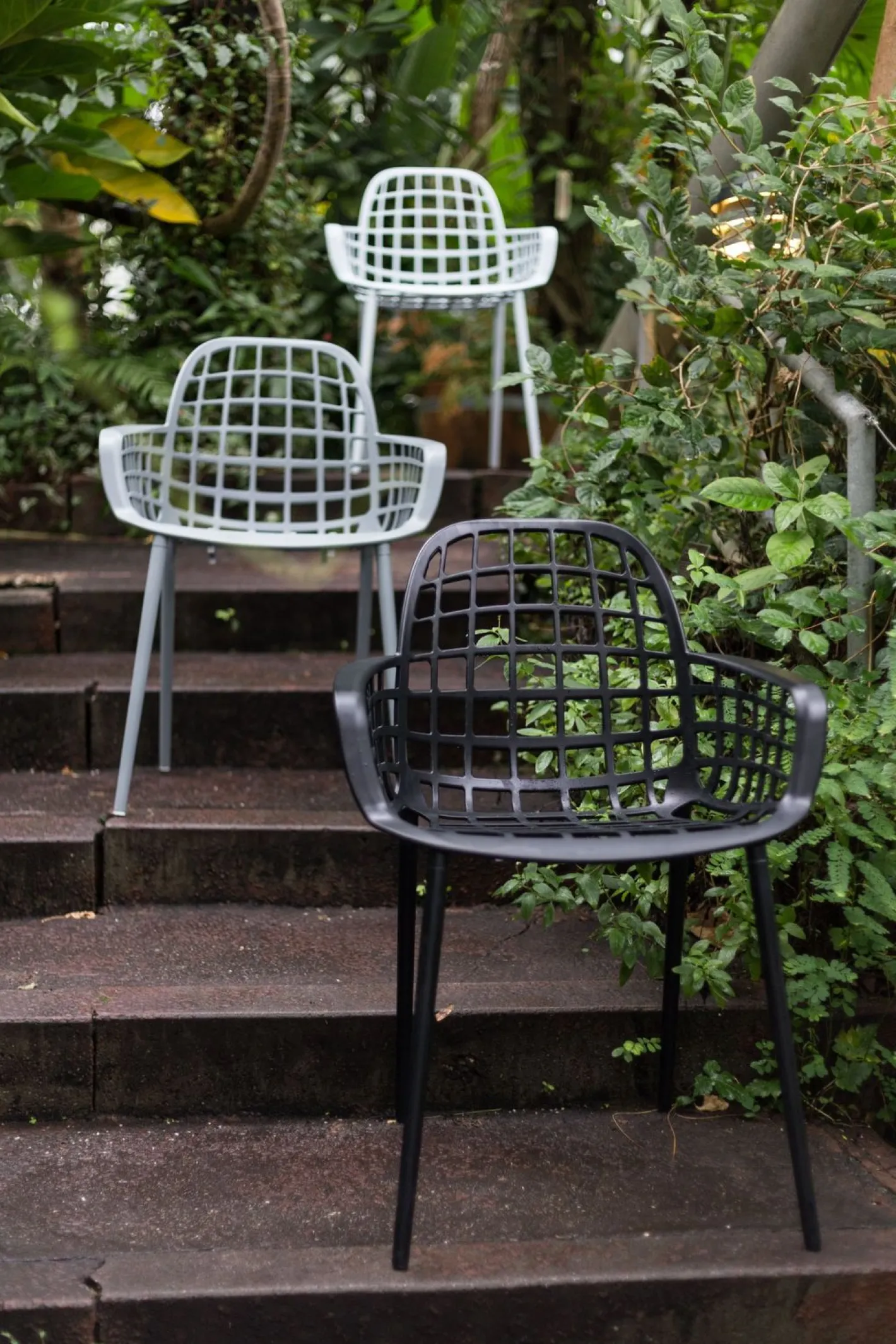 New Zuiver Albert Kuip Garden (set van 2) Eetkamerstoel Black