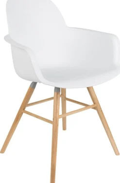 Outlet Zuiver Albert Kuip (set van 2) Armstoel White