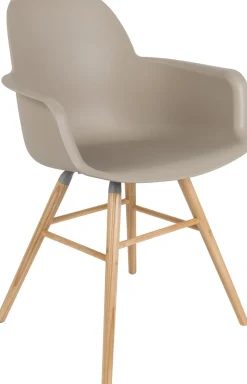 Best Zuiver Albert Kuip (set van 2) Armstoel taupe