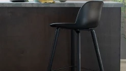 Outlet Zuiver Albert Kuip (set van 2) Barkruk Zwart