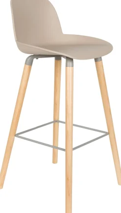 Zuiver Albert Kuip (set van 2) Barkruk taupe