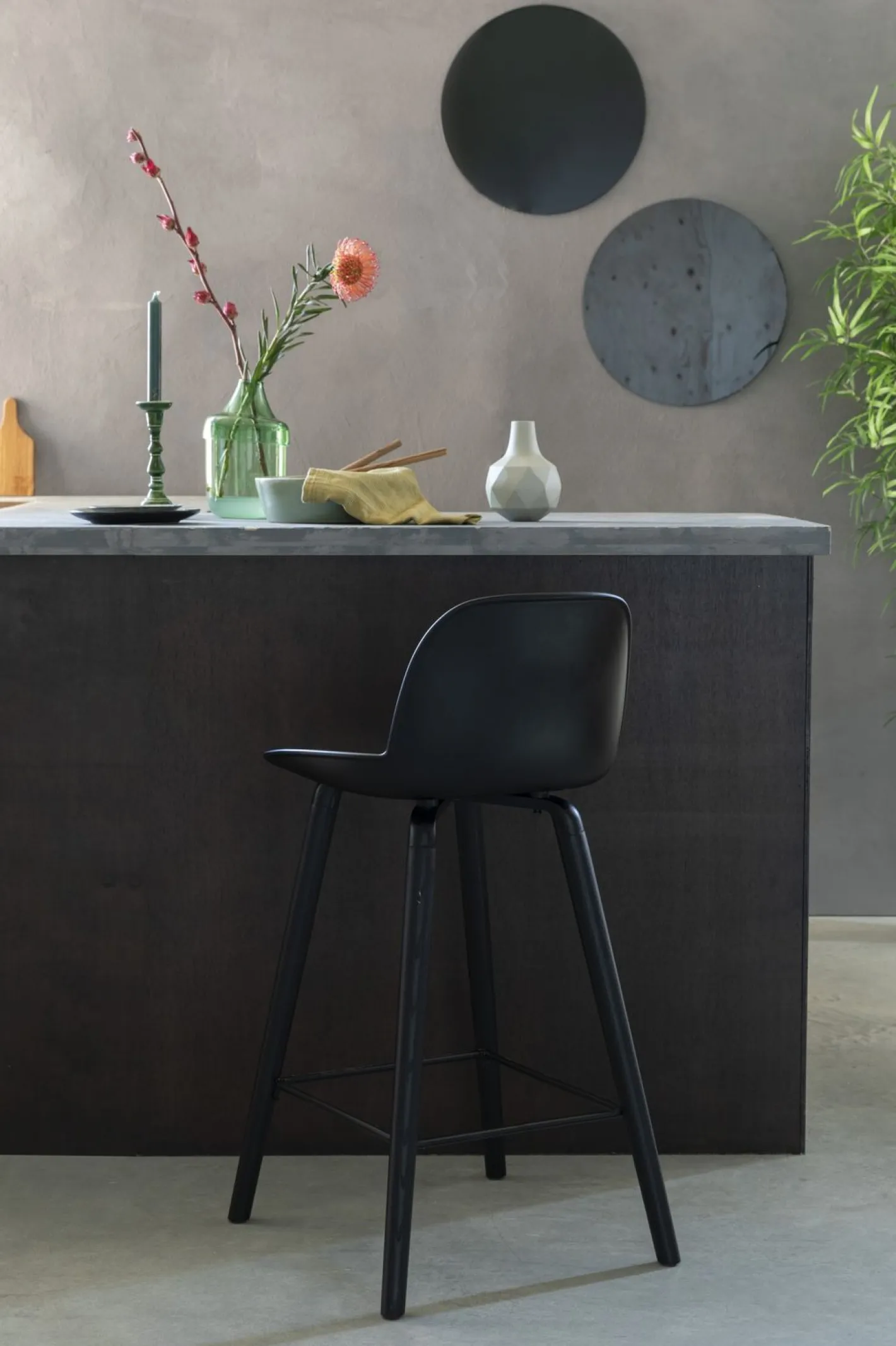 Outlet Zuiver Albert Kuip (set van 2) Counter Stoel Zwart
