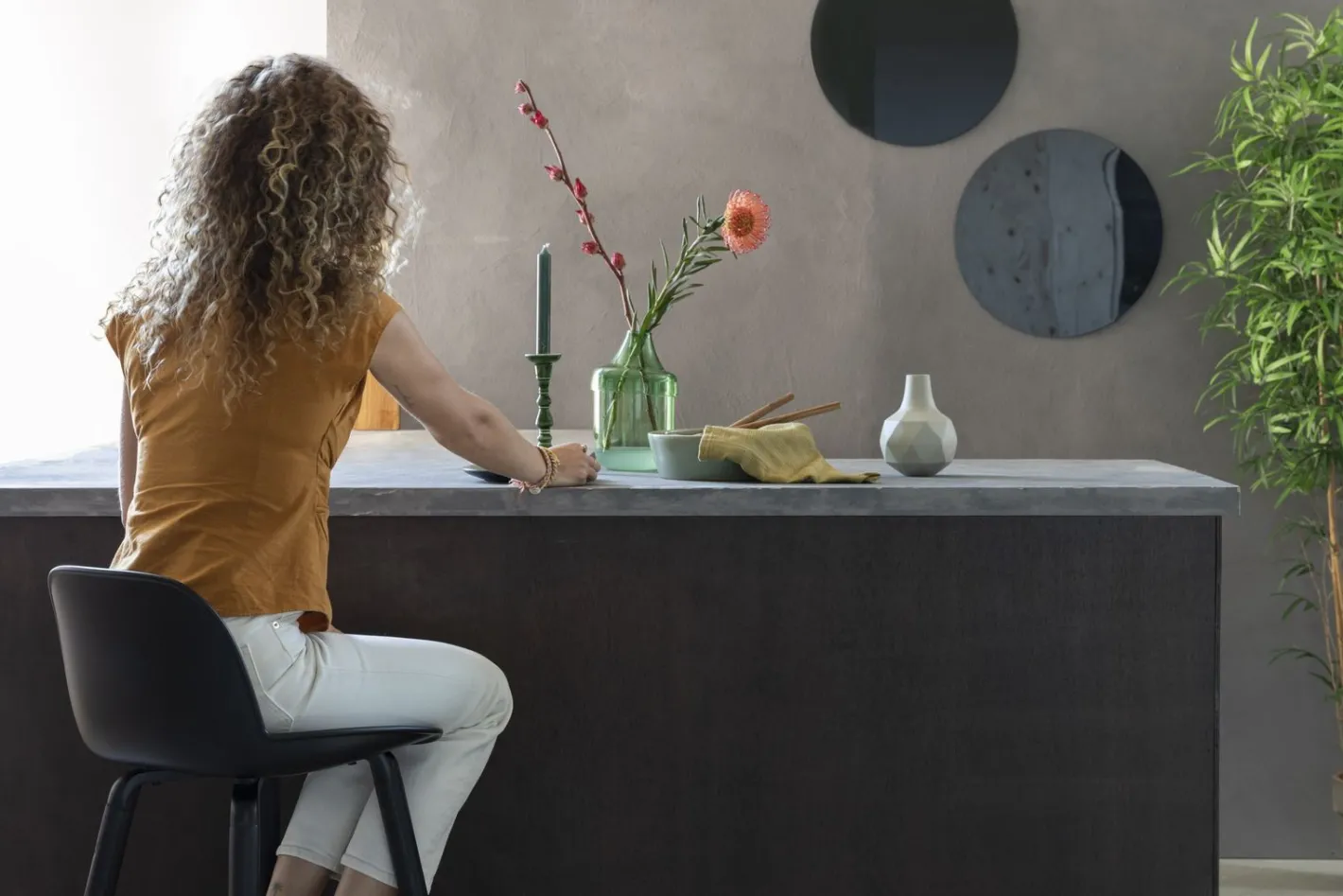 Outlet Zuiver Albert Kuip (set van 2) Counter Stoel Zwart