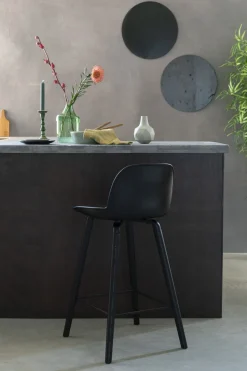 Outlet Zuiver Albert Kuip (set van 2) Counter Stoel Zwart