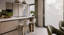 Zuiver Albert Kuip (set van 2) Counter stoel taupe