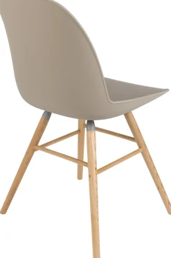 Clearance Zuiver Albert Kuip (set van 2) Eetkamerstoel taupe