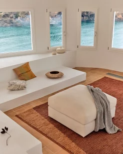 Online Kave Home Alea Hocker Ecru