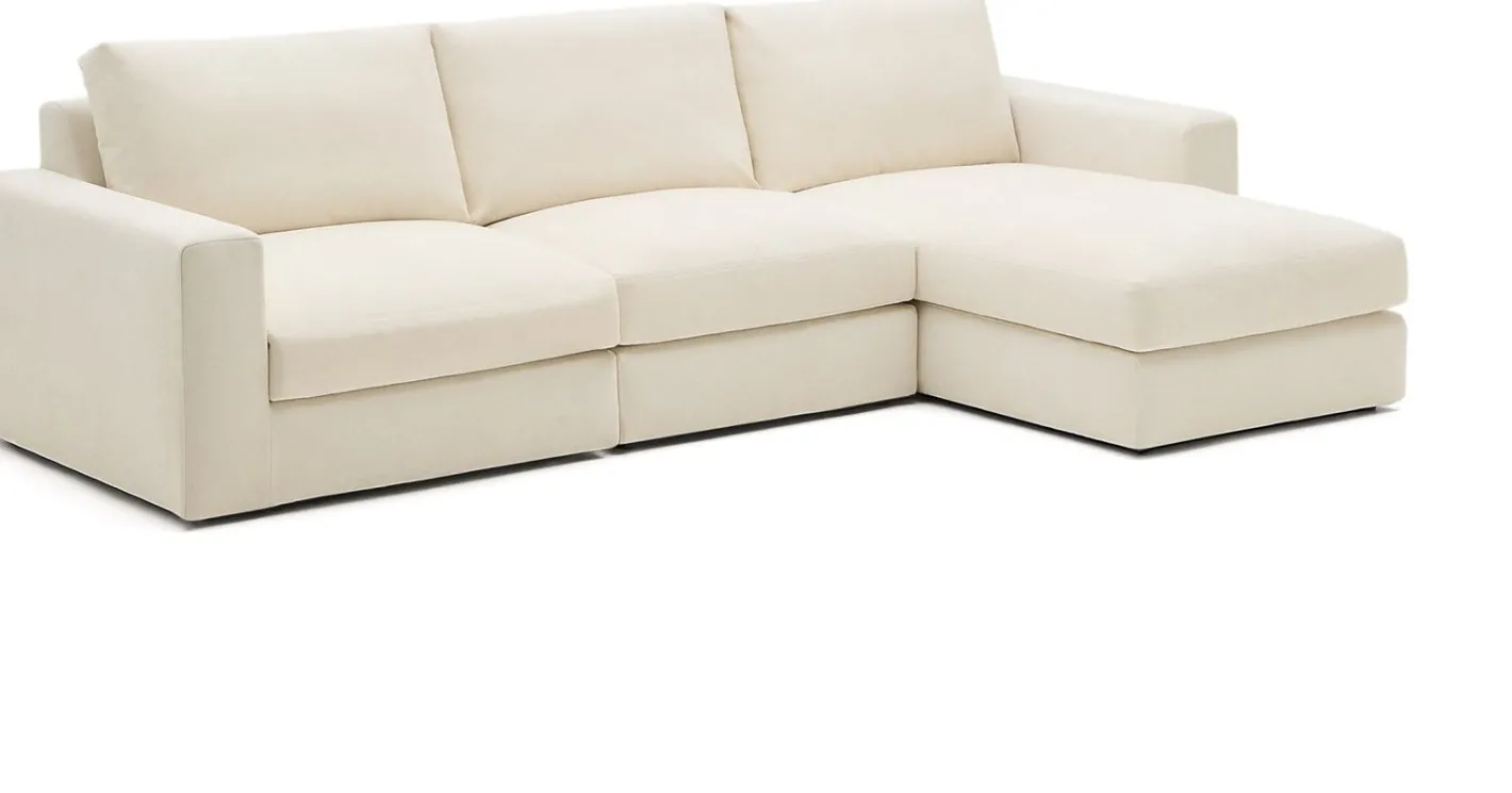 New Kave Home Alea 4-Zits Hoekbank Ecru