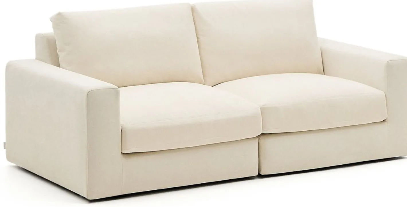 New Kave Home Alea 3-Zitsbank Ecru