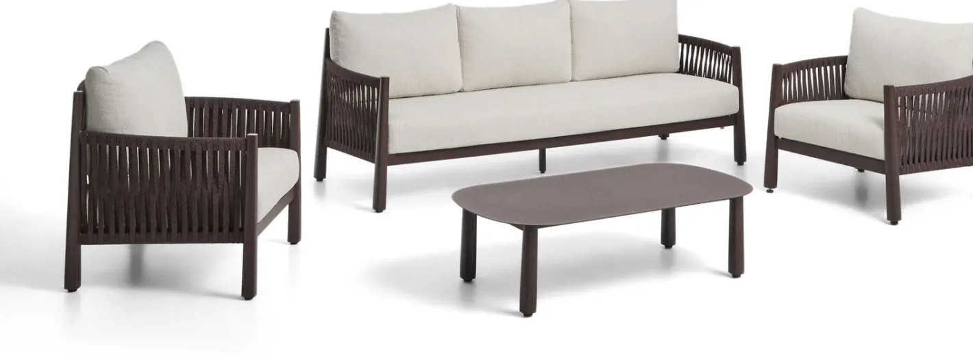 Discount Kave Home Aleria Loungeset Bruin