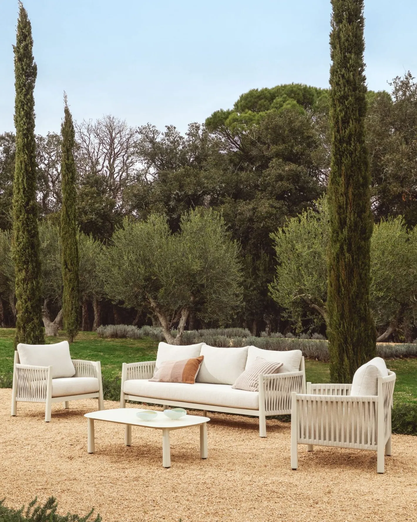 New Kave Home Aleria Loungeset Beige
