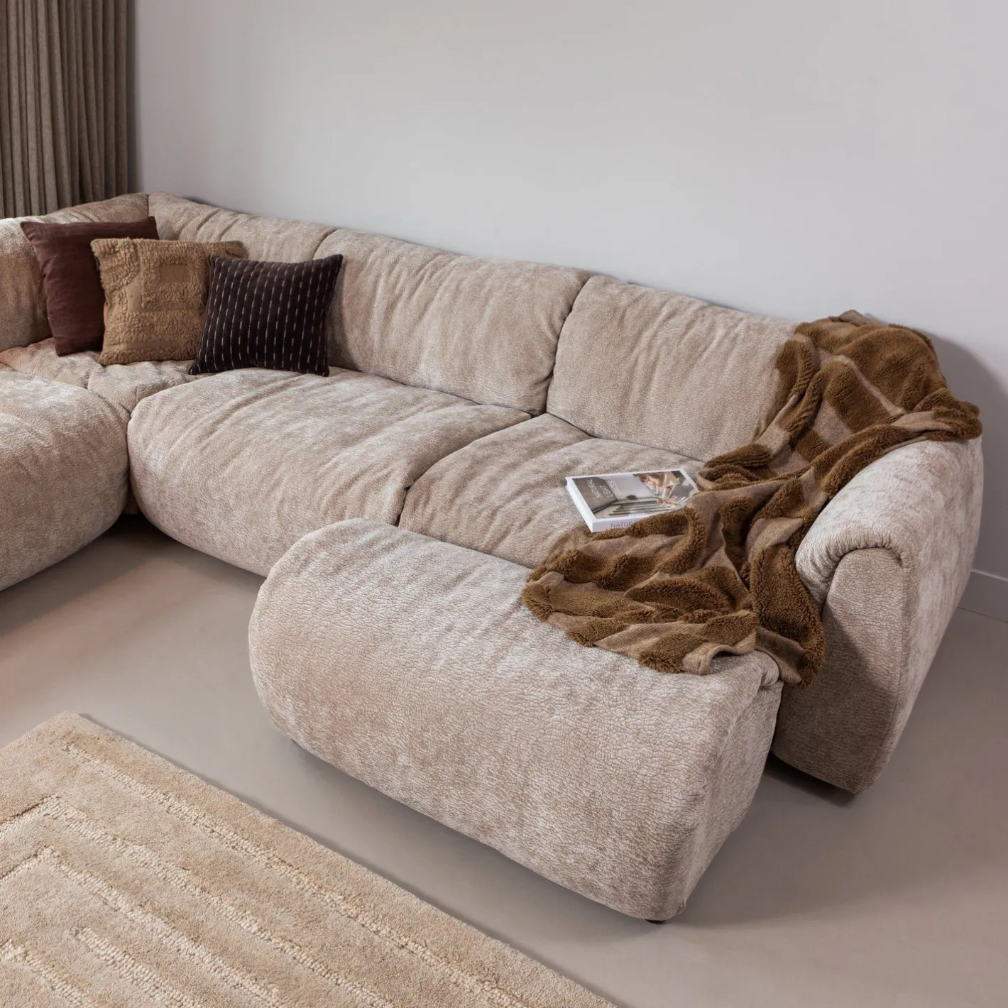 Outlet WOOOD Alicia Vloerkleed Sand