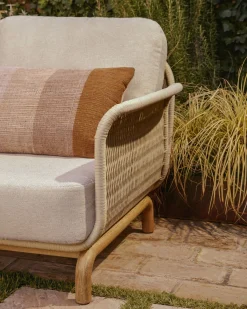 Outlet Kave Home Alipa Outdoor Fauteuil Ecru