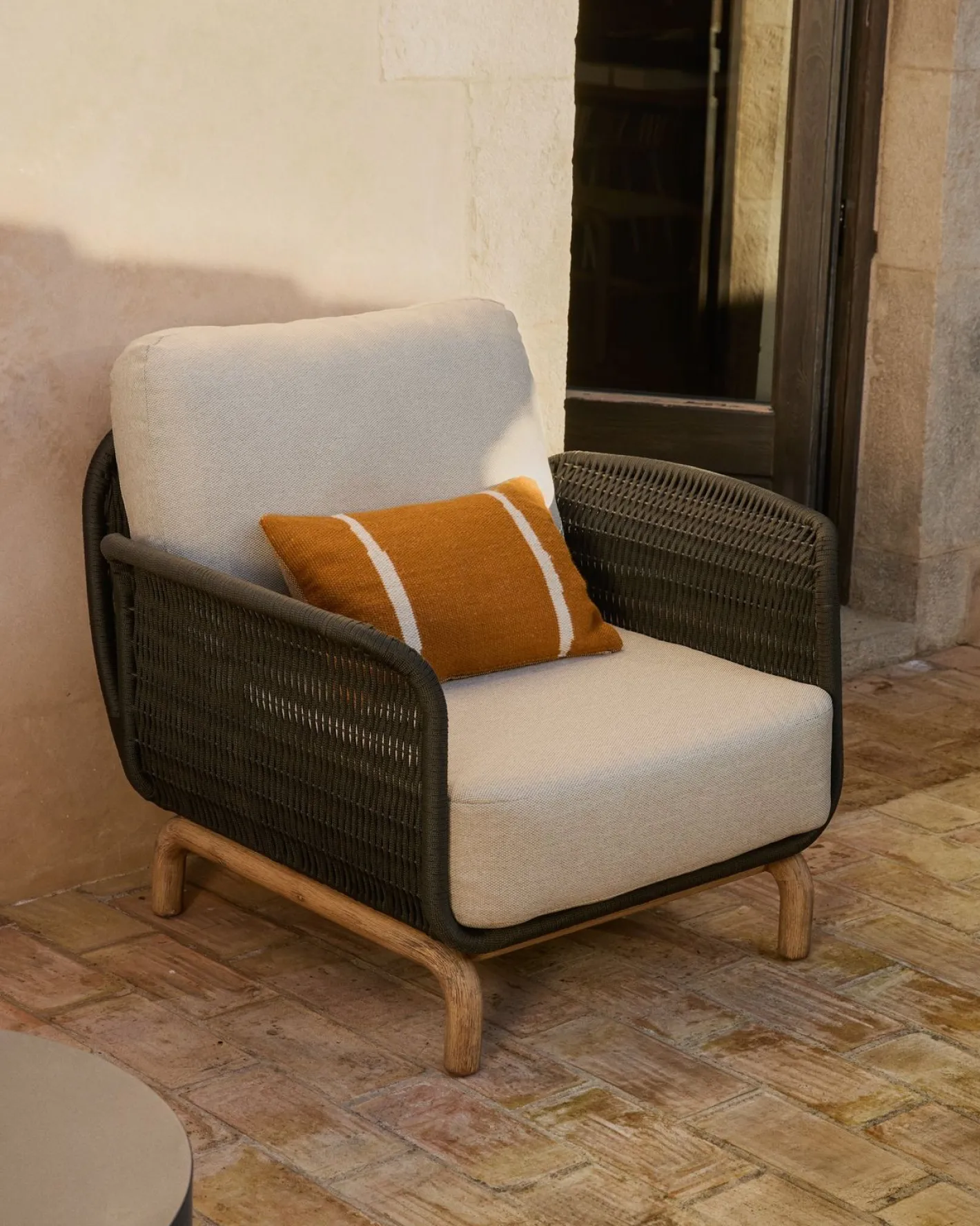 Clearance Kave Home Alipa Outdoor Fauteuil Antraciet