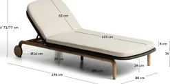 Best Kave Home Alipa Outdoor Ligstoel Antraciet