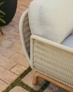 New Kave Home Alipa Tuinbank Ecru
