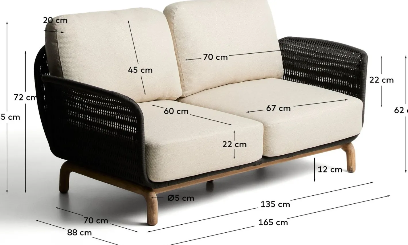 Sale Kave Home Alipa Tuinbank Antraciet