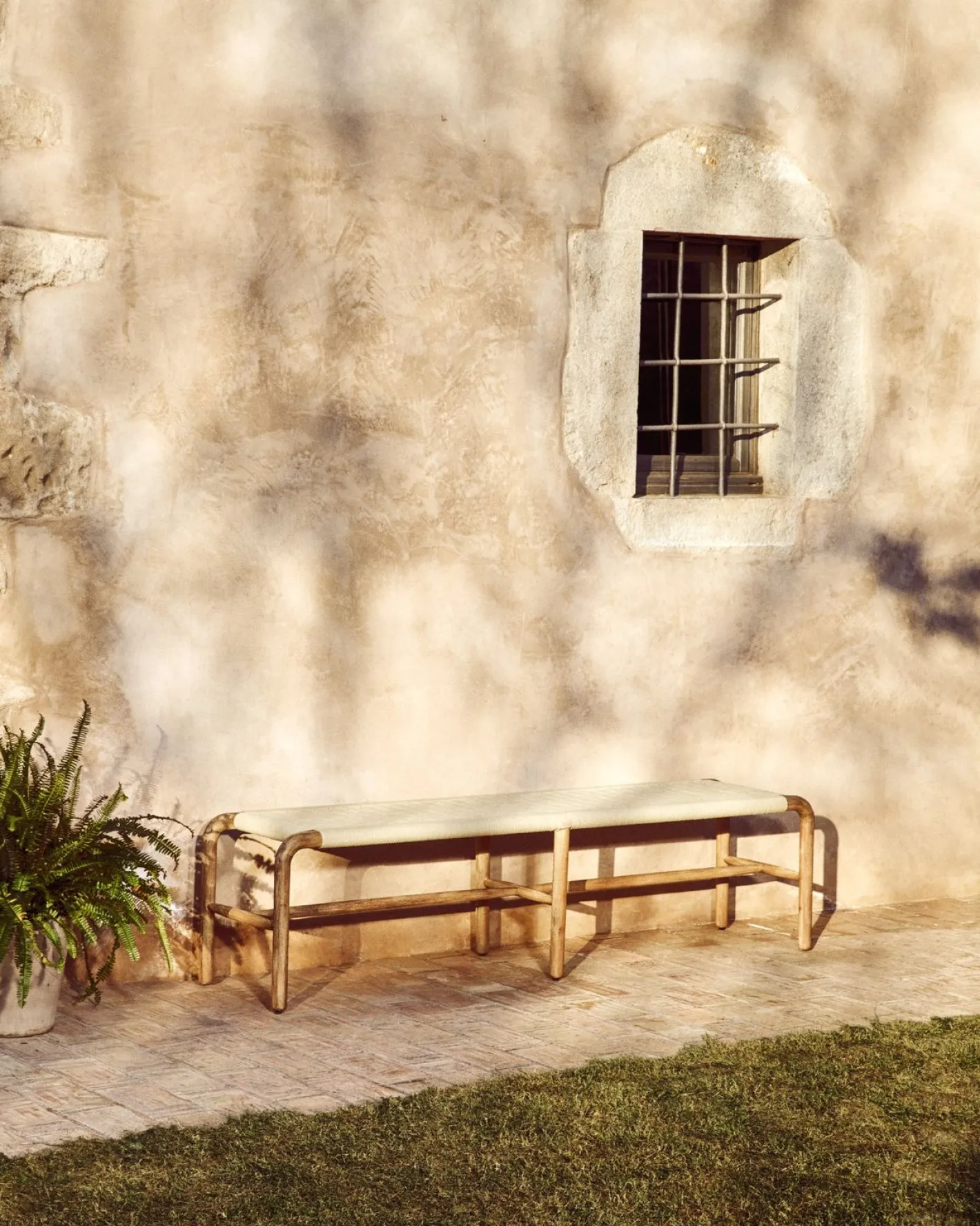 Clearance Kave Home Alipa Tuinbankje Ecru