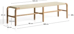 Clearance Kave Home Alipa Tuinbankje Ecru