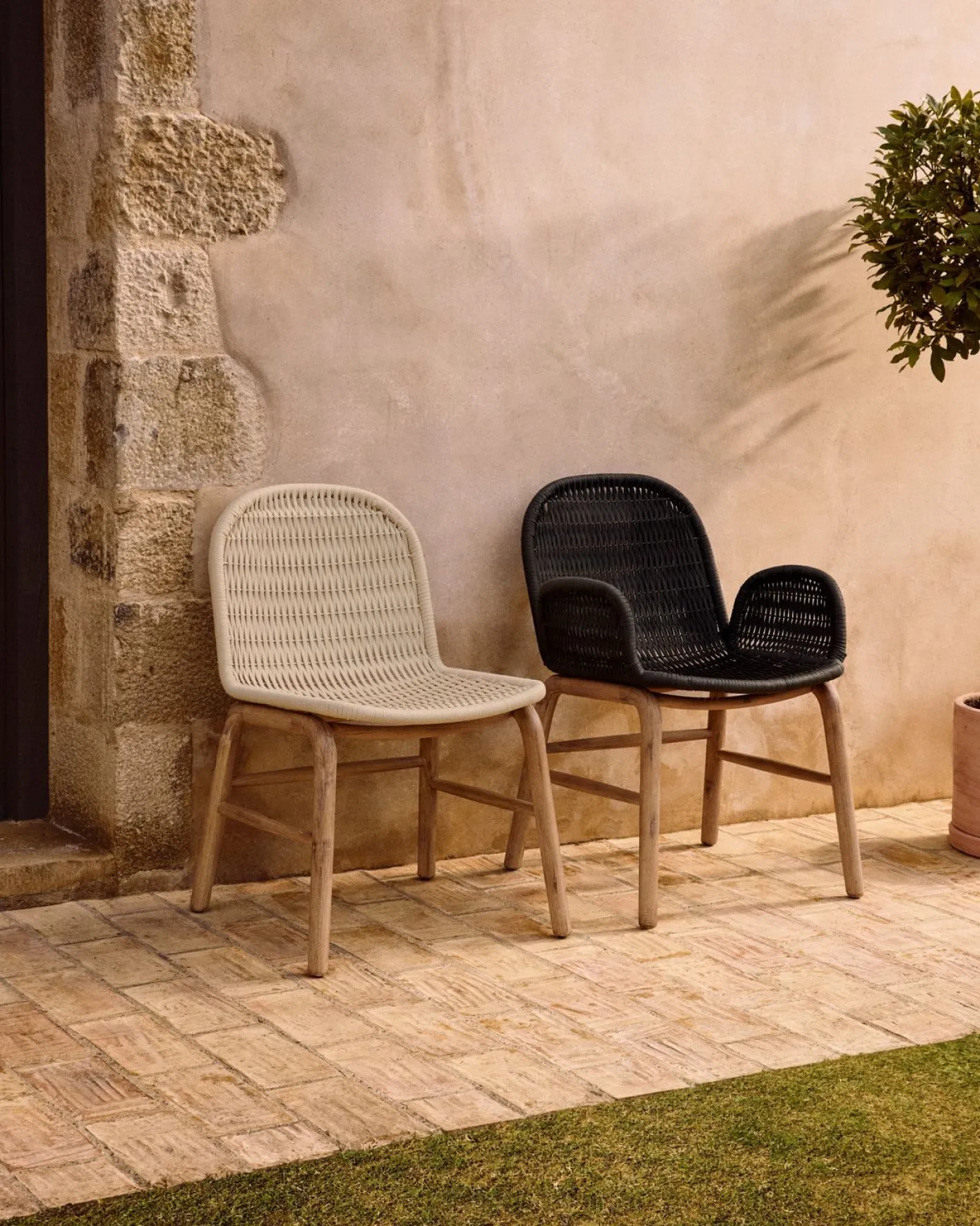 Clearance Kave Home Alipa Tuinstoel Ecru