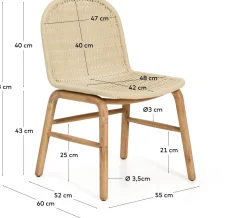 Clearance Kave Home Alipa Tuinstoel Ecru