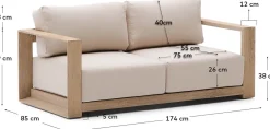 Sale Kave Home Ambra 2-Zitsbank Beige