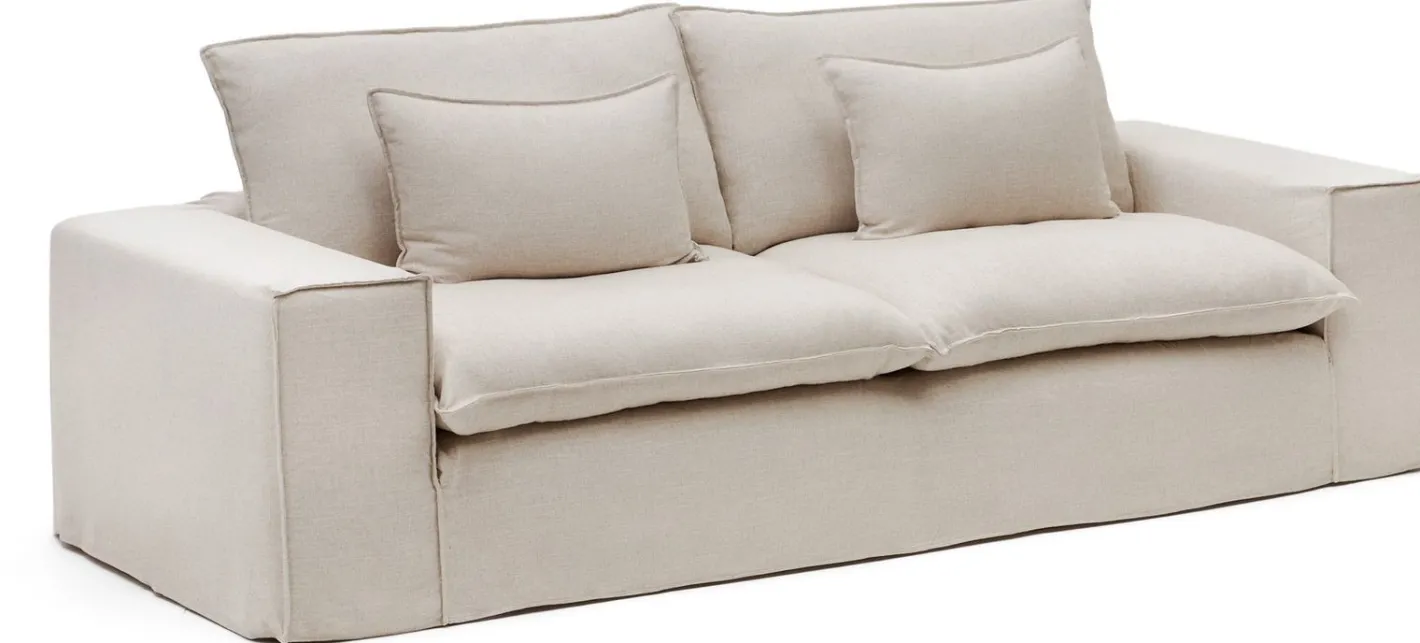 Discount Kave Home Anarela 3-Zitsbank Beige