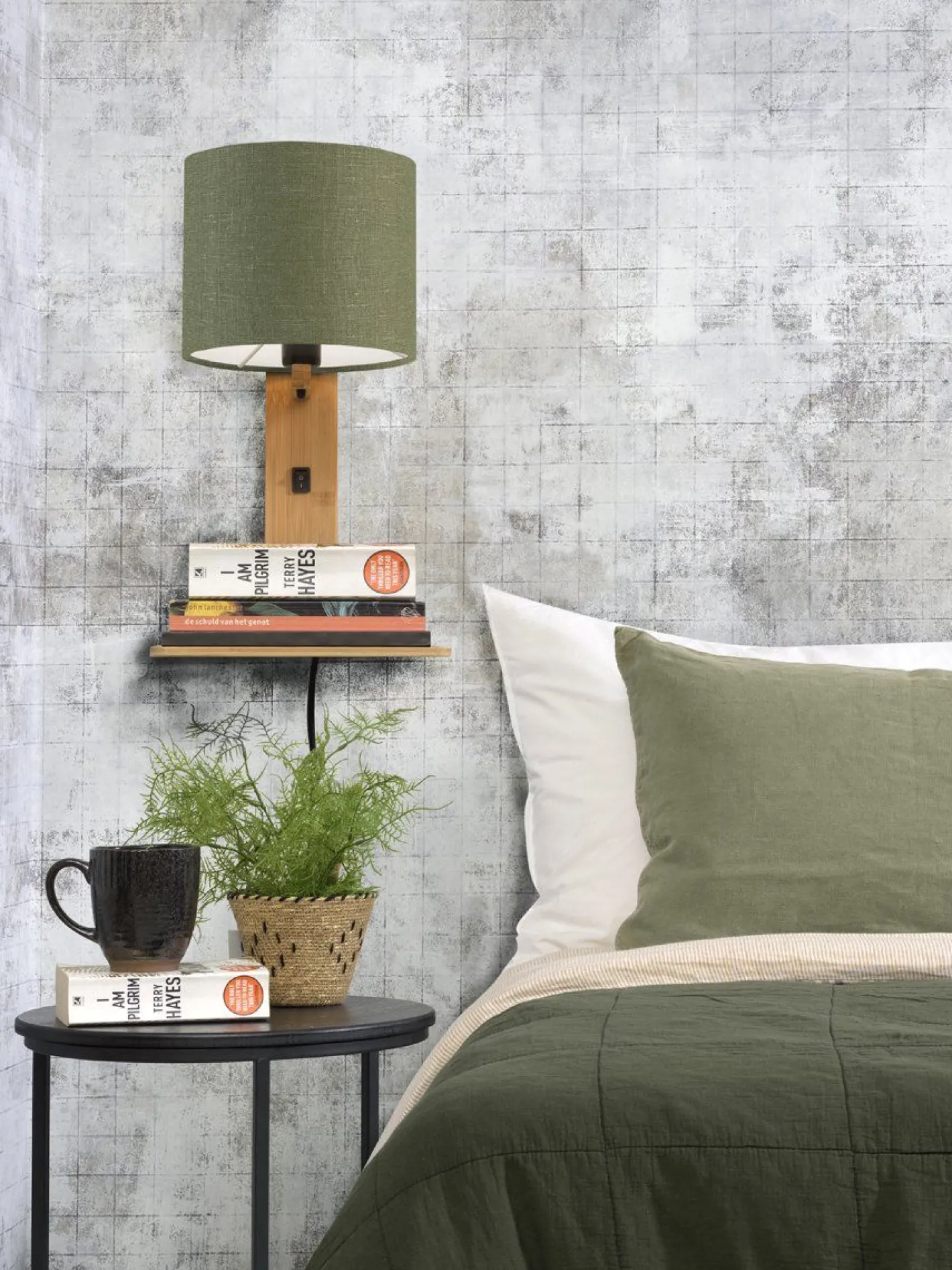 Good&Mojo Andes Natural Wandlamp green forest