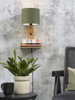Good&Mojo Andes Natural Wandlamp green forest
