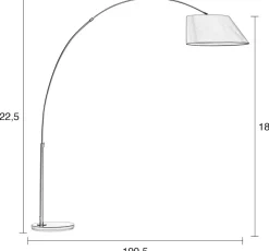 Clearance Zuiver Arc Vloerlamp White