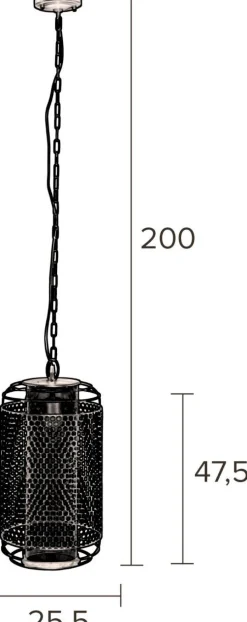 Dutchbone Archer Hanglamp Black