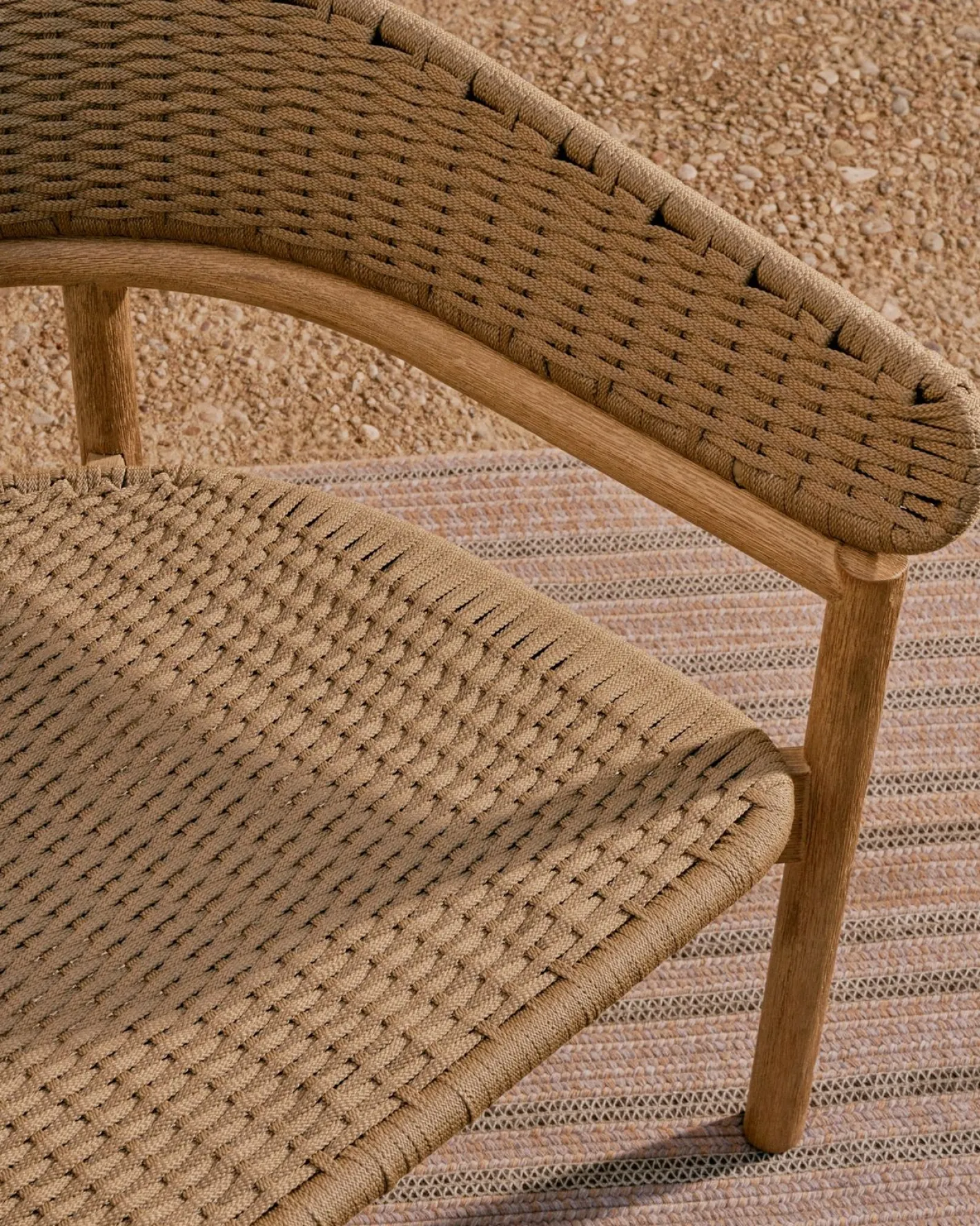 Sale Kave Home Arinella Outdoor Fauteuil Beige, Naturel