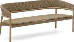 Outlet Kave Home Arinella Tuinbank Beige, Naturel