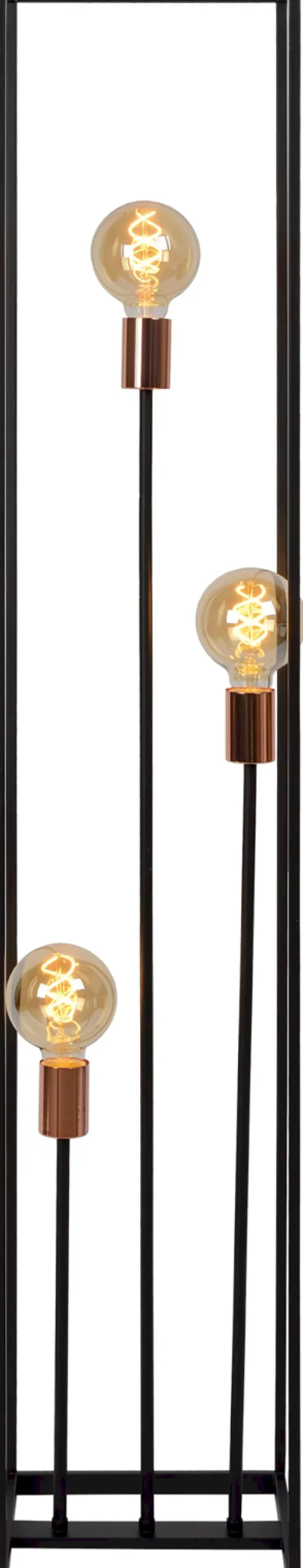 Clearance Lucide Arthur Vloerlamp Zwart, Koper