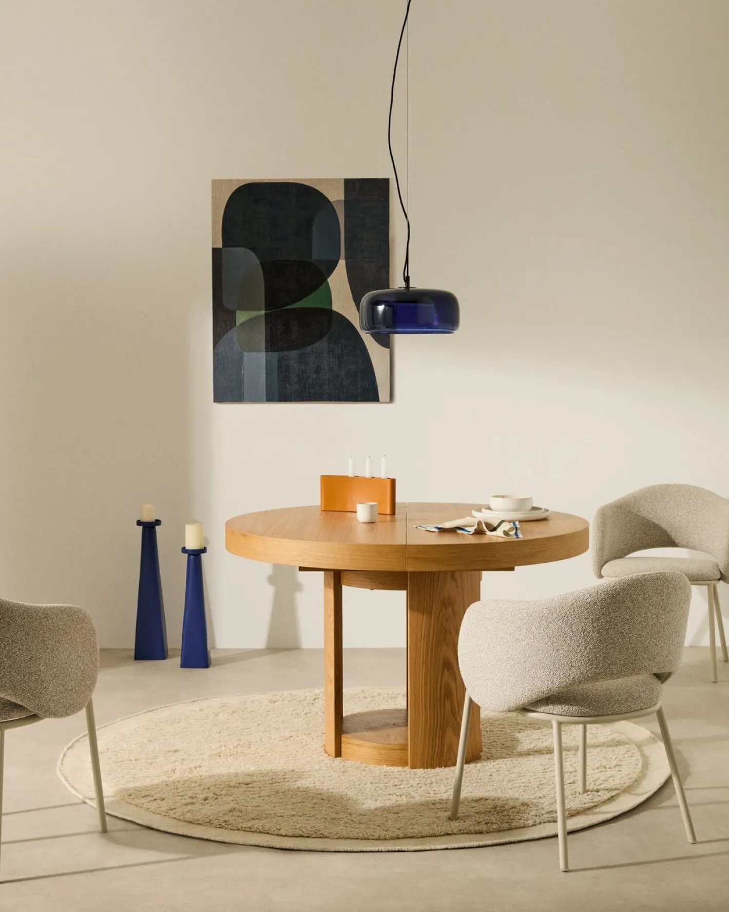 Outlet Kave Home Artis Uitschuifbare Eettafel Naturel