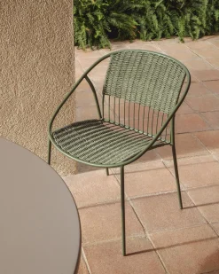 Discount Kave Home Atrani Tuinstoel Groen