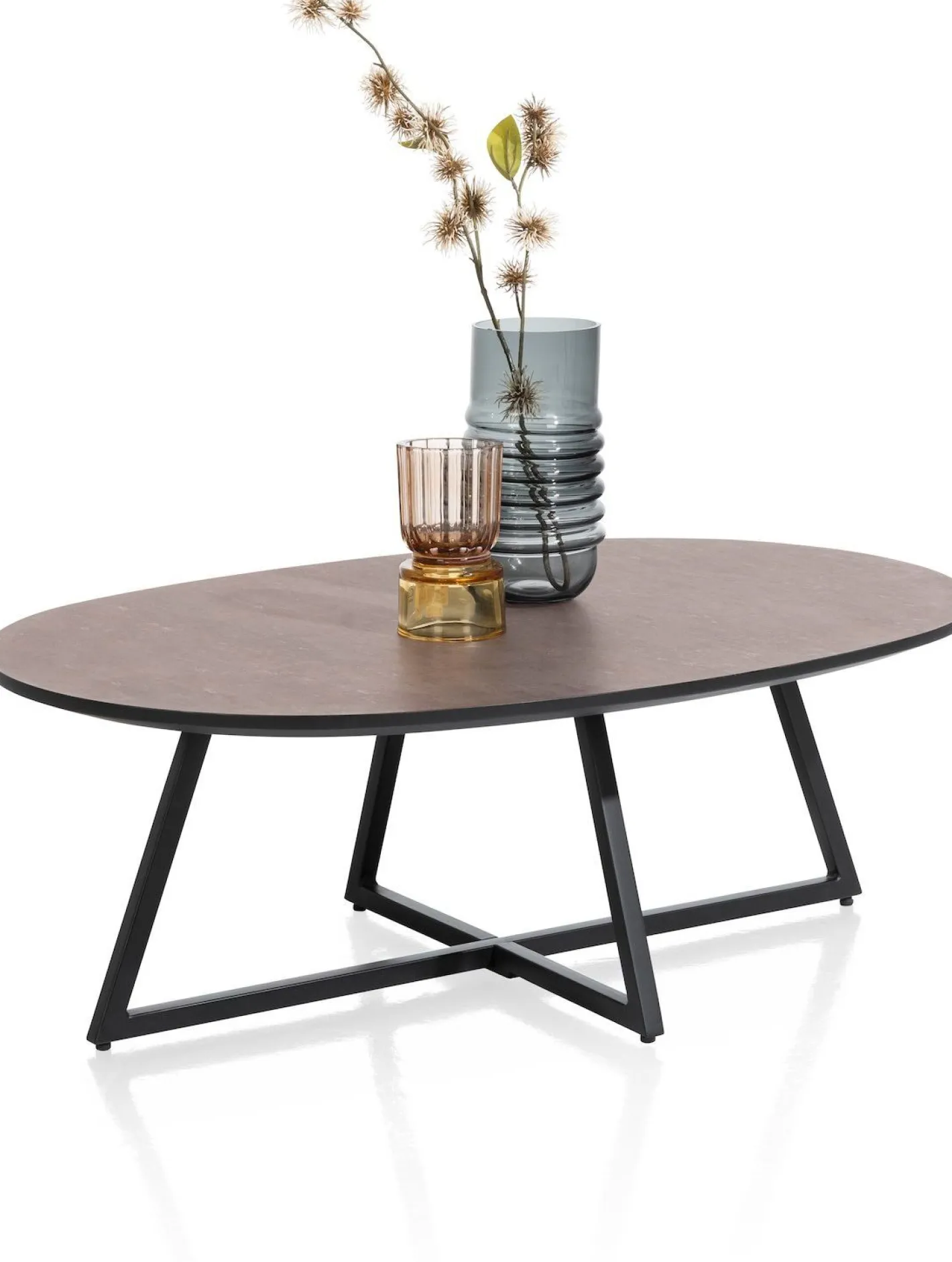Clearance Henders en Hazel Avalon Ovaal Salontafel Roest