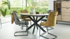 Hot Henders en Hazel Avalox Ovaal Eettafel Naturel Vintage