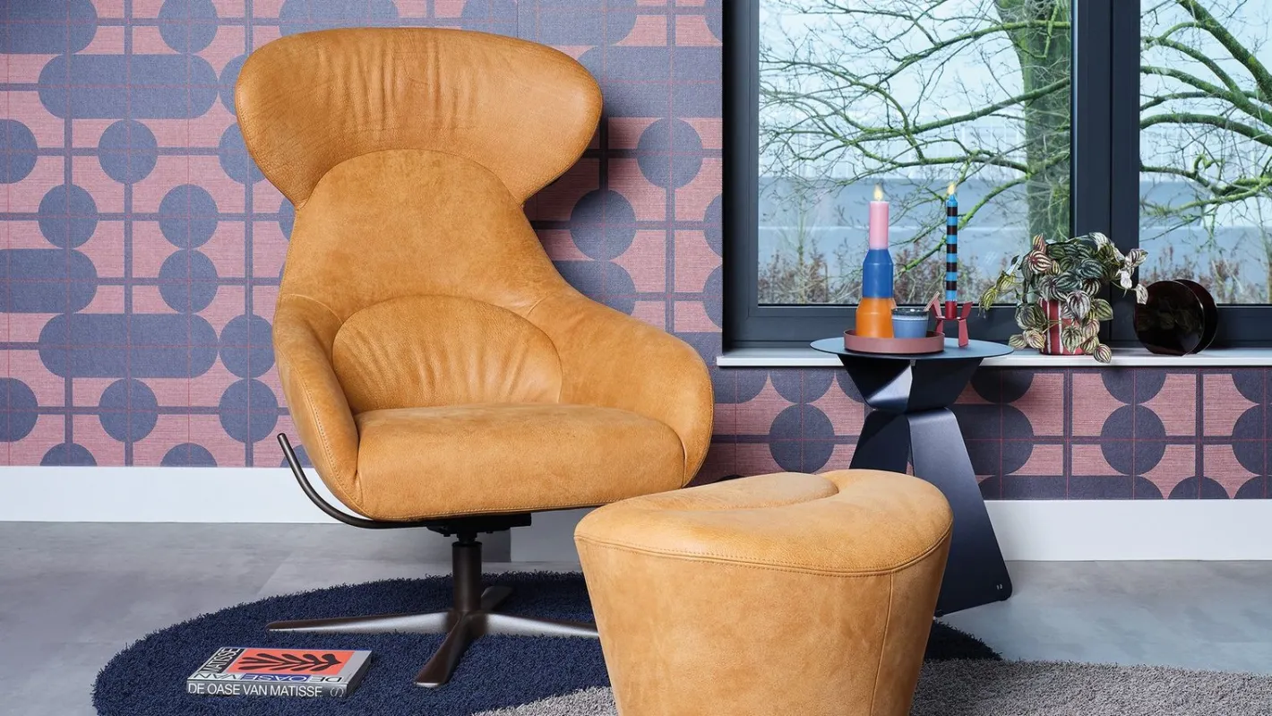 Discount Bert Plantagie Avia Hocker Cognac