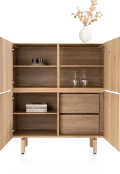 Clearance Henders en Hazel Azulo Highboard Naturel